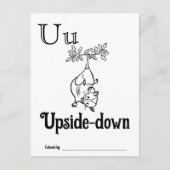 Bosdieren ABC Kleurend Baby shower Activiteit Briefkaart (Voorkant)