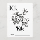 Bosdieren ABC Kleurend Baby shower Activiteit Briefkaart (Voorkant)