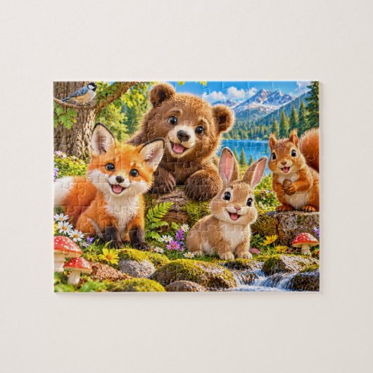 Bosdieren Avontuur Legpuzzel (Horizontaal)