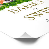 Bosdieren baby Baby's zijn Lief teken Foto Afdruk (Hoek)