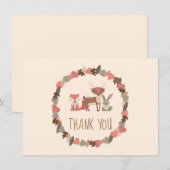 Bosdieren Baby Bedankt (Voorkant / Achterkant)