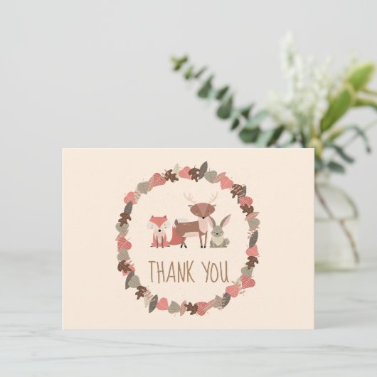 Bosdieren Baby Bedankt (Staand voorkant)