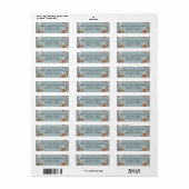 Bosdieren Baby Shower Adres Etiket (Full Sheet)