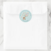 Bosdieren Baby Shower Bedankt Stickers (Tas)