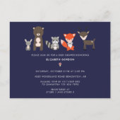 Bosdieren Baby shower Bos Schattige Briefkaart (Voorkant)