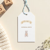Bosdieren Baby Shower Cadeaulabel