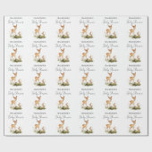 Bosdieren Baby Shower Cadeaupapier (Vlak)