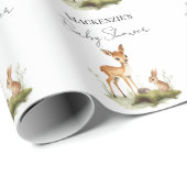 Bosdieren Baby Shower Cadeaupapier (Rol Hoek)