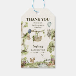 Bosdieren Baby Shower Dank Je Cadeautjes Cadeaulabel