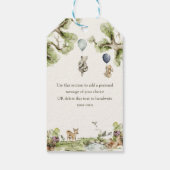 Bosdieren Baby Shower Dank Je Cadeautjes Cadeaulabel (Achterkant)