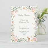 Bosdieren Baby Shower Kaart (Staand voorkant)