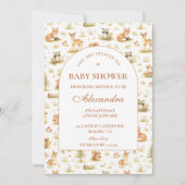 Bosdieren Baby Shower Kaart (Voorkant)