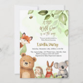 Bosdieren Baby Shower Kaart (Voorkant)