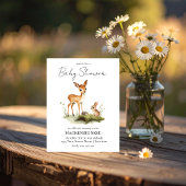 Bosdieren Baby Shower Kaart