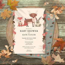 Bosdieren Baby Shower 