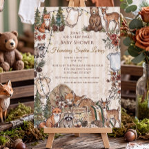Bosdieren Baby Shower 