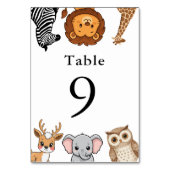 Bosdieren Baby Shower Kaart (Achterkant)