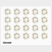 Bosdieren Baby Shower Ronde Sticker (Vel)