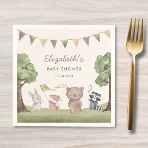 Bosdieren Baby Shower Servet