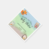 Bosdieren Baby Shower Servet (Hoek)