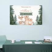 Bosdieren Baby Shower Spandoek (Beurs)