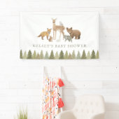 Bosdieren Baby Shower Spandoek (Insitu)
