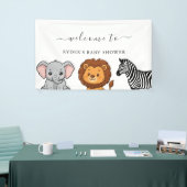 Bosdieren Baby Shower Spandoek (Beurs)