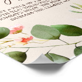 Bosdieren Baby Shower Spel Bord Poster (Hoek)