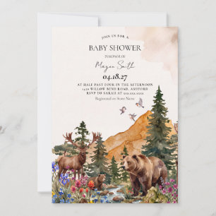 Bosdieren Baby Shower Uitnodiging