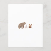 Bosdieren Baby Shower Uitnodiging Flyer (Achterkant)