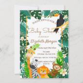 Bosdieren, Baby shower van lederbossen Kaart (Voorkant)