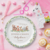 Bosdieren baby showers papieren borden papieren bordje (Feest)