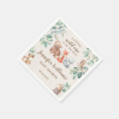 Bosdieren baby showers papieren servetten (Hoek)