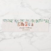 Bosdieren baby showers waterflesetiketten waterfles etiket (Enkel label)