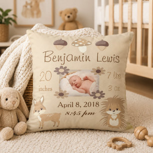 Bosdieren Babykamer Foto Baby Aandenken Kussen