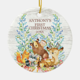 Bosdieren Baby's Eerste Kerst Ornament