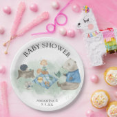 Bosdieren - babyshower papieren bordje (Feest)
