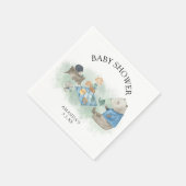 Bosdieren - babyshower servet (Hoek)
