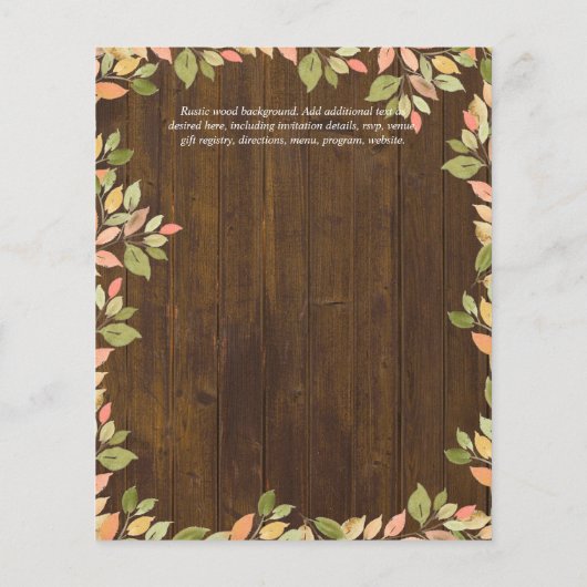 BOSDIEREN BABYSHOWER UITNODIGINGEN (Achterkant)