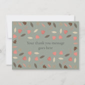 Bosdieren Bedanken Bedankkaart (Achterkant)