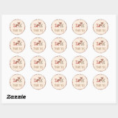 Bosdieren Bedanken Jou Ronde Sticker (Vel)