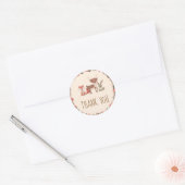 Bosdieren Bedanken Jou Ronde Sticker (Envelop)