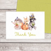 Bosdieren Bedankt Platbriefje