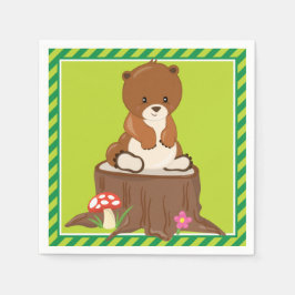 bosdieren | Beren welp Servetten