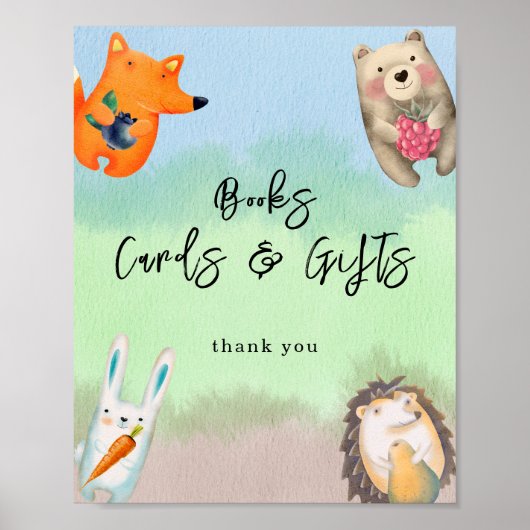 Bosdieren - Boeken kaarten en cadeaus Poster (Voorkant)
