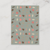 Bosdieren Boekverzoek Bos Baby Shower Informatiekaartje (Achterkant)