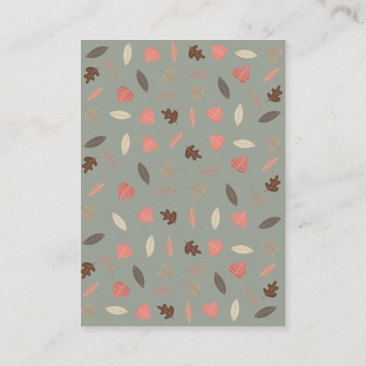 Bosdieren Boekverzoek Bos Baby Shower Informatiekaartje (Achterkant)