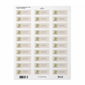 Bosdieren Boho Baby Shower Adres Etiket (Full Sheet)