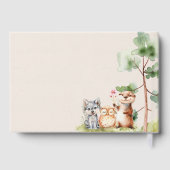 Bosdieren Boho Baby shower Gastenboek (Achterkant)