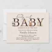 Bosdieren Boho Baby shower Kaart (Voorkant)